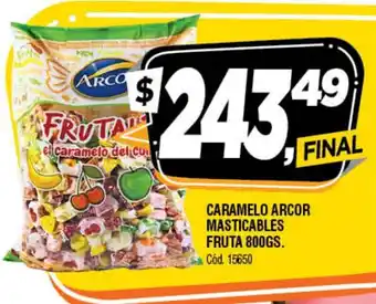 Supermercados Yaguar Caramelo Arcor Masticables Fruta 800gs oferta