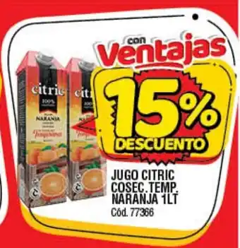 Supermercados Yaguar Jugo Cirtic Cosec Temp Narnja 1lt oferta