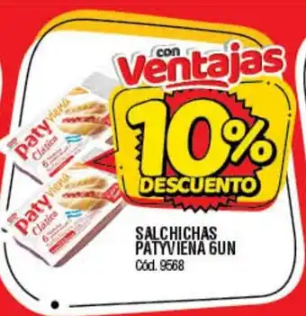 Supermercados Yaguar Salchichas Patyviena 6 un oferta