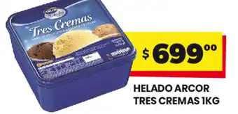 Helado Arcor Tres Cremas 1 kg