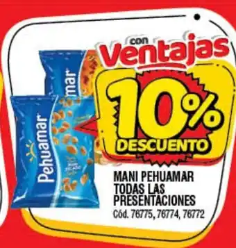Supermercados Yaguar Mani Pehuamar Todas Las Presentaciones oferta