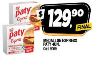 Supermercados Yaguar Medallon Express paty 4un oferta