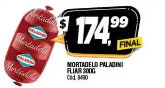 Supermercados Yaguar Mortadelo Paladini Fliar 300g oferta