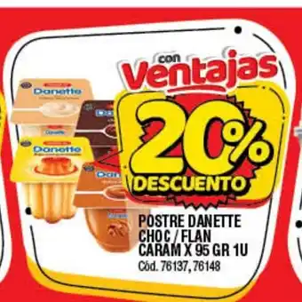 Supermercados Yaguar Postre Danette Choc/Flan Caram x 95gr 1u oferta