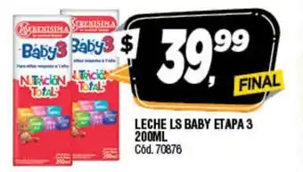 Supermercados Yaguar Leche LS Baby Etapa 3 200ml oferta