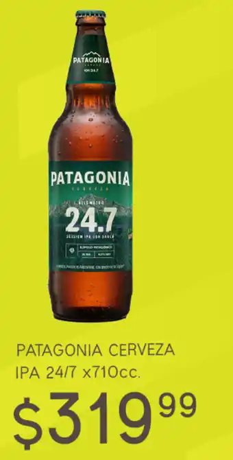 El Abastecedor Patagonia Cerveza IPA 24/7 x 710 cc. oferta
