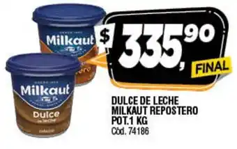 Supermercados Yaguar Dulce De Leche Milkaut Repostero Pot. 1kg oferta