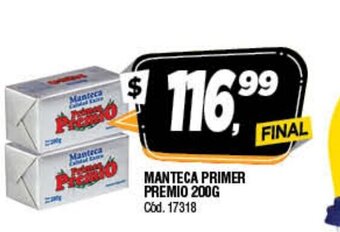 Supermercados Yaguar Manteca Primer Premio 200g oferta