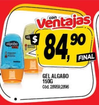 Supermercados Yaguar Gel Algabo 150g oferta