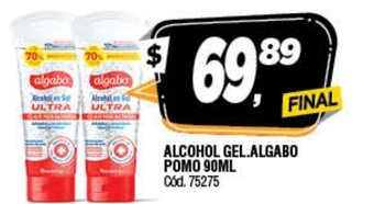 Supermercados Yaguar Alcohol Gel. Algabo Pomo 90ml oferta