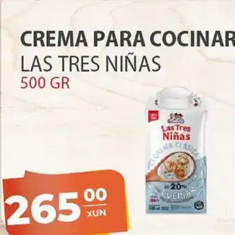 El Milagro Mayorista Las Tres Niñas Crema Para Cocinar 500 gr oferta