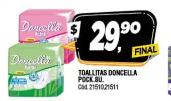 Supermercados Yaguar Toallitas Doncella Pock 8 u oferta