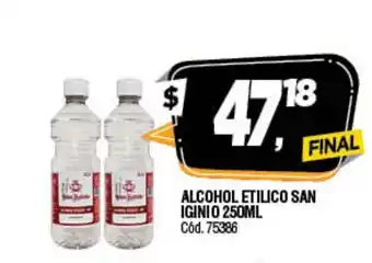 Supermercados Yaguar Alcohol Etilico San Iginio 250ml oferta