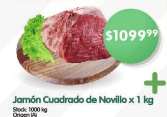 Supermercados Buenos Días Jamón Cuadrado de Novillo x 1 kg oferta