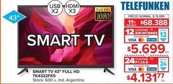 Carrefour Smart Tv 43 oferta