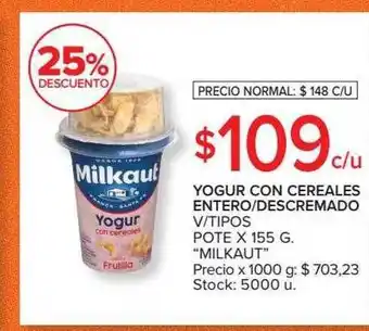 Carrefour Yogur Con Cereales Entero Descremado oferta