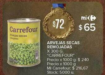 Carrefour Arvejas Secas Remojadas oferta