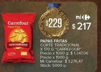 Carrefour Papas Fritas oferta