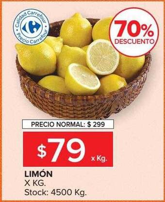 Carrefour Limón 70% Descuento oferta