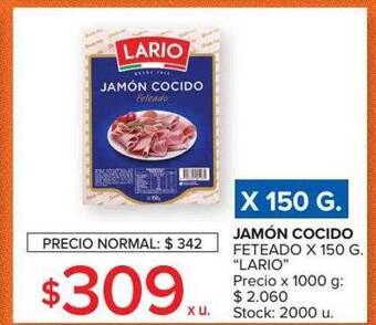 Carrefour Jamón Cocido Feteado oferta