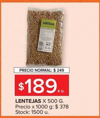 Carrefour Lentejas oferta