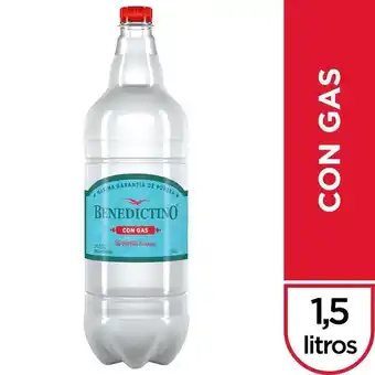 Coto Agua de mesa benedictino con gas 1,5 lt oferta