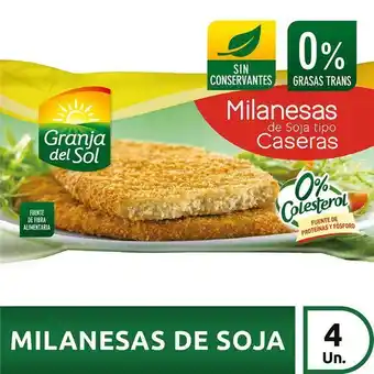 Coto Milanesa soja t.casero granja del paq 330 grm oferta