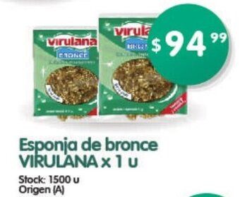 Supermercados Buenos Días Virulana Esponja de bronce x 1 u oferta