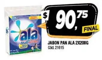 Supermercados Yaguar Ala Jabon Pan 2x200g oferta