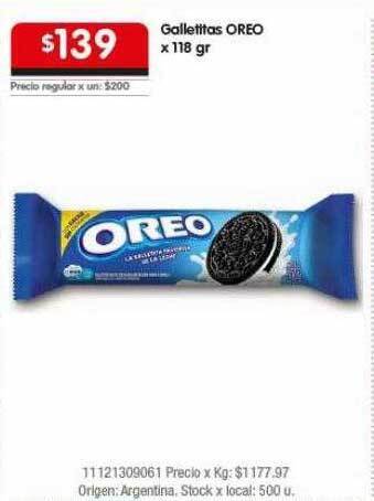 Disco Galletitas oreo oferta