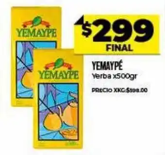 Supermayorista Vital Yemaypé yerba oferta