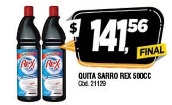 Supermercados Yaguar Rex Quita Sarro 500cc oferta