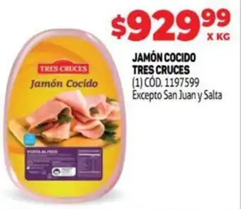 Makro Tres Cruces Jamón Cocido oferta