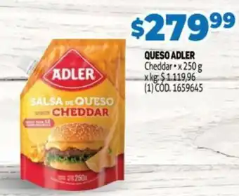 Makro Adler Queso Cheddar x 250 g oferta