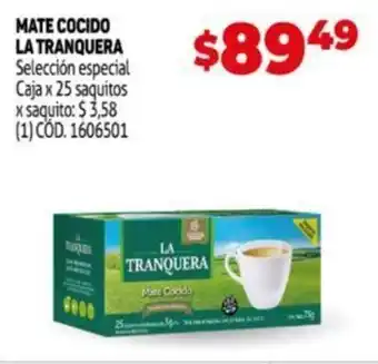 Makro La Transquera Mate Cocido Selección Especial Caja x 25 Saquitos oferta