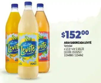 Makro Levité Agua Saborizada Variedad x 1.5 lt oferta