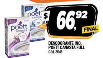 Supermercados Yaguar Poett Desodorante Ino Canasta Full oferta