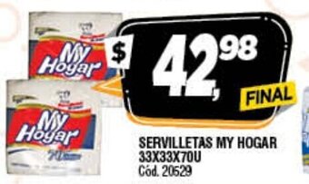 Supermercados Yaguar My Hogar Servilletas oferta