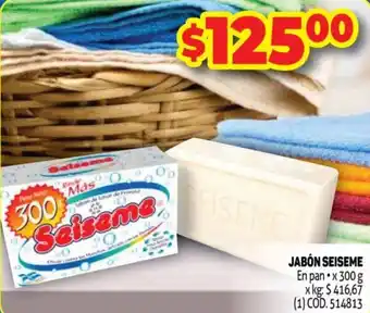 Makro Seiseme Jabón En Pan x 300 g oferta