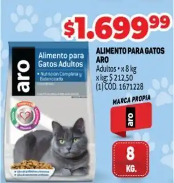 Makro Aro Alimento Para Gatos Adultos x 8 kg oferta