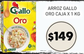 Supermercados Zeta Gallo Arroz Oro Caja x 1 kg oferta