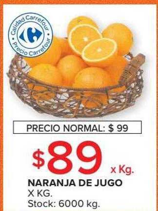 Carrefour Market Naranja de jugo oferta