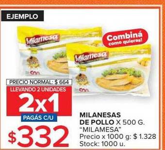Carrefour Market Milanesas de pollo oferta