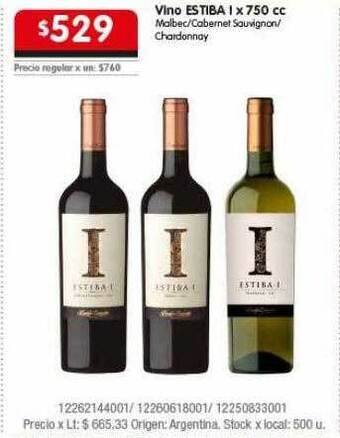 Disco Vino estiba i oferta