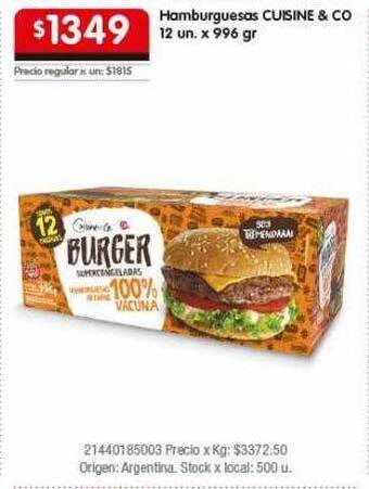 Disco Hamburguesas cuisine & co oferta
