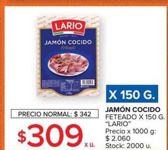 Carrefour Market Jamón cocido feteado oferta