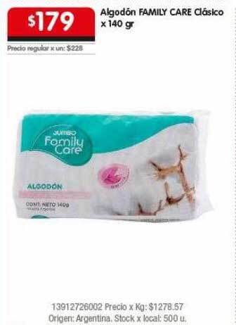 Disco Algodón family care clásico oferta