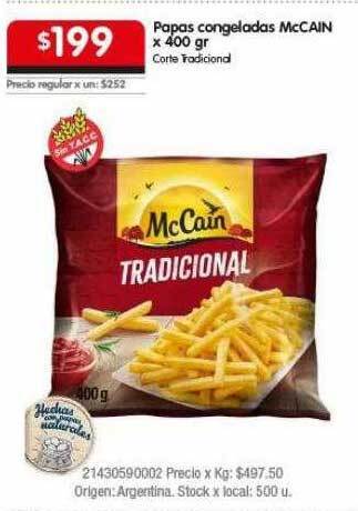 Disco Papas congeladas mccain oferta