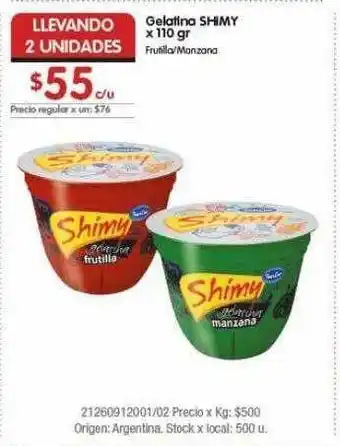 Disco Gelatina shimy oferta
