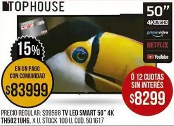 Coto Top House TV Led Smart 50" 4K oferta